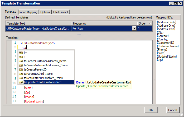 IntelliPrompt auto completion and member expansion.